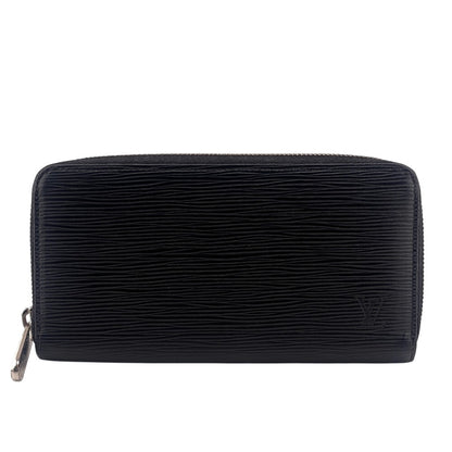 LOUIS VUITTON Long Wallet Purse M61857 leather black Epi Zippy wallet