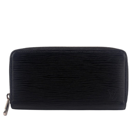 LOUIS VUITTON Long Wallet Purse M61857 leather black Epi Zippy wallet