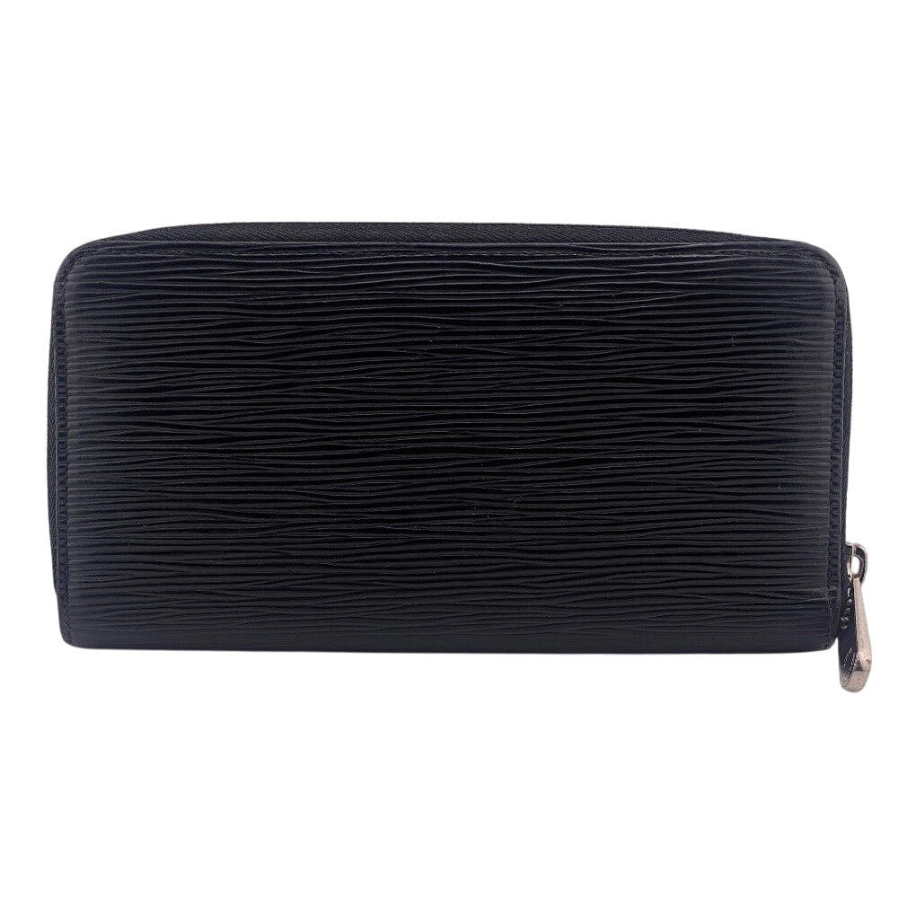 LOUIS VUITTON Long Wallet Purse M61857 leather black Epi Zippy wallet