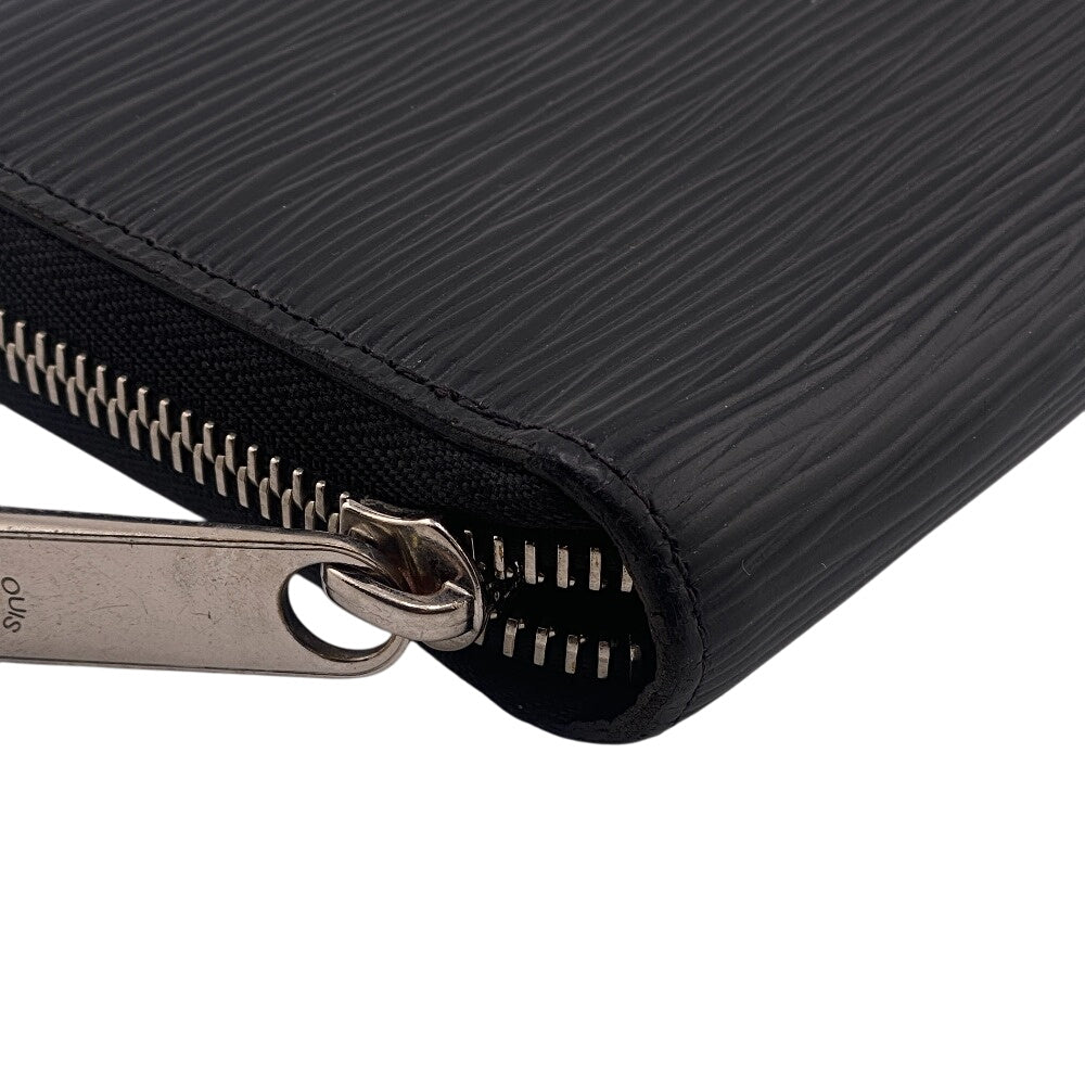 LOUIS VUITTON Long Wallet Purse M61857 leather black Epi Zippy wallet