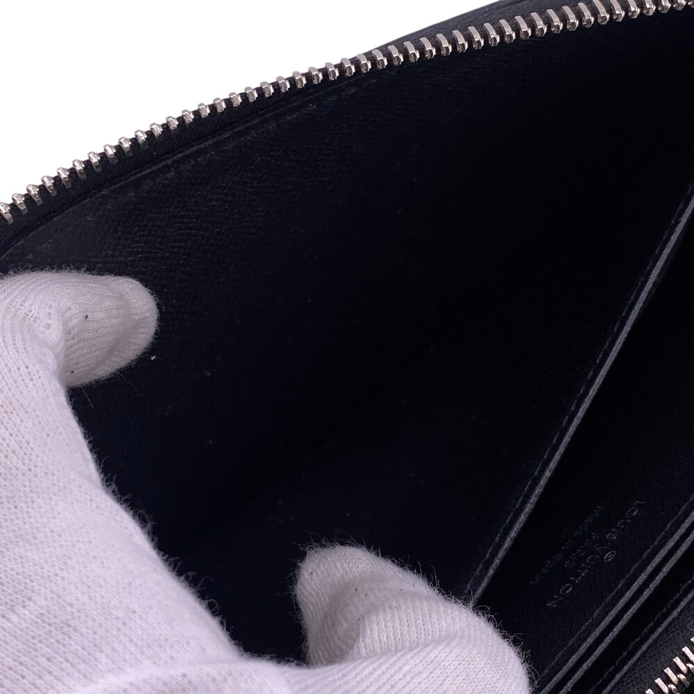 LOUIS VUITTON Long Wallet Purse M61857 leather black Epi Zippy wallet