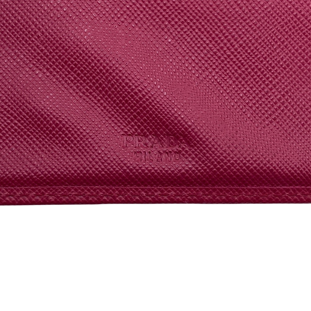 PRADA Long Wallet Purse PVC pink