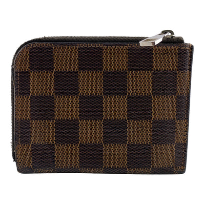 LOUIS VUITTON Coin case N63279 leather Brown Damier Ebene Portemone NM