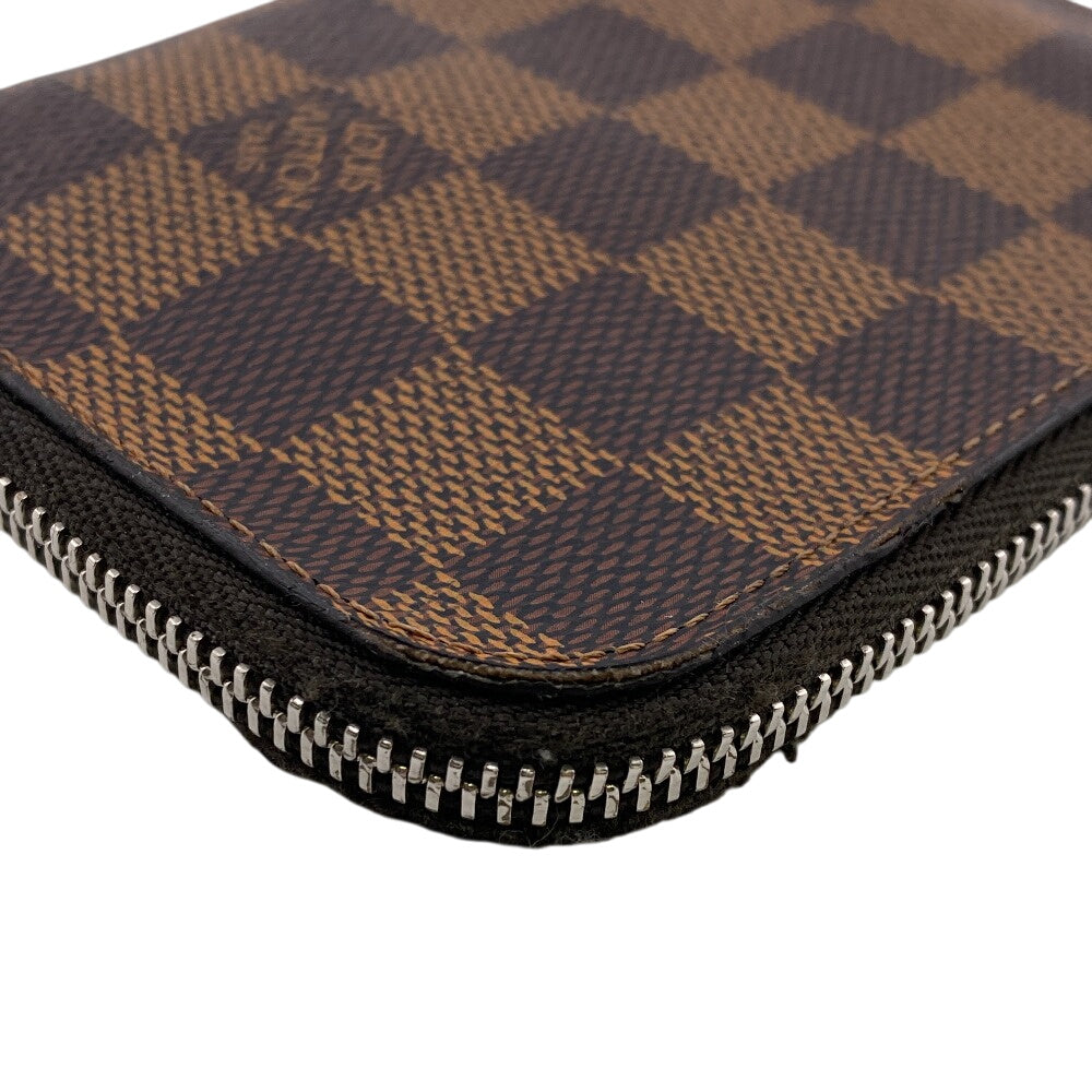 LOUIS VUITTON Coin case N63279 leather Brown Damier Ebene Portemone NM