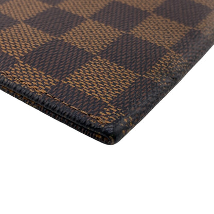LOUIS VUITTON Coin case N63279 leather Brown Damier Ebene Portemone NM