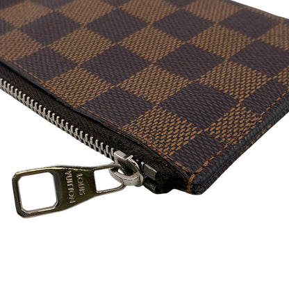 LOUIS VUITTON Coin case N63279 leather Brown Damier Ebene Portemone NM