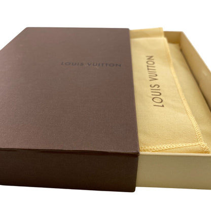 LOUIS VUITTON Long Wallet Purse N60017 leather Brown Damier Ebene Portefeuille Brazza