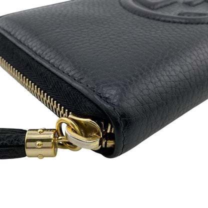 GUCCI Long Wallet Purse 598187 leather black Soho