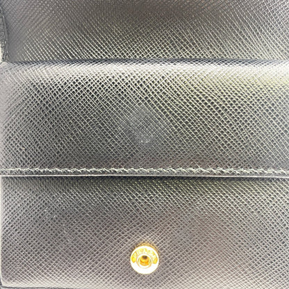 PRADA Bifold Wallet 1MV204 Leather, Saffiano NERO