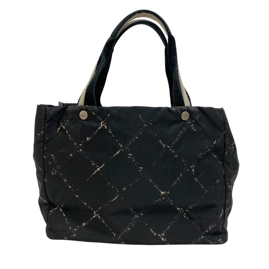CHANEL Tote Bag Nylon black Former Travelline MM