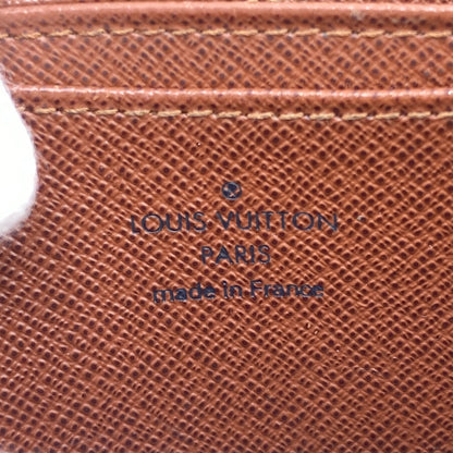 LOUIS VUITTON Coin case M60067 leather Brown Monogram Zip around purse