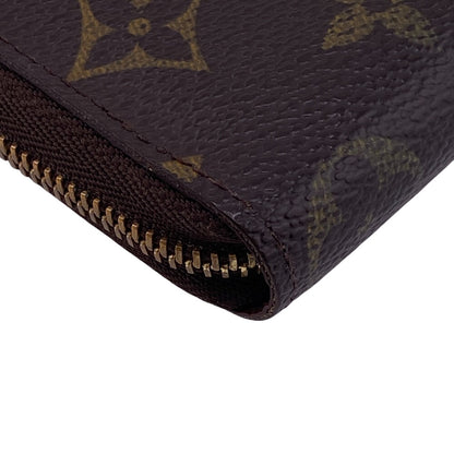 LOUIS VUITTON Coin case M60067 leather Brown Monogram Zip around purse