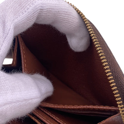 LOUIS VUITTON Coin case M60067 leather Brown Monogram Zip around purse