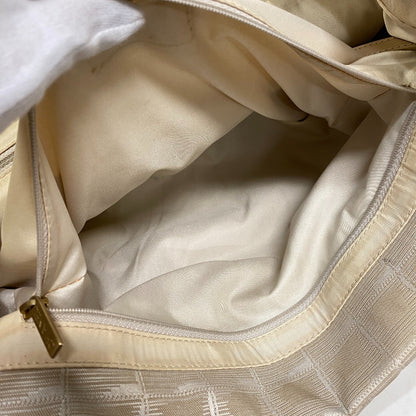 CHANEL Tote Bag Canvas, Leather beige New Travel Line MM