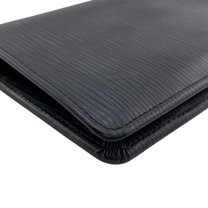LOUIS VUITTON Long Wallet Purse M60622 Epi Leather black Epi Portefeuille Brazza