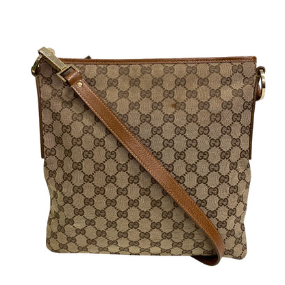 GUCCI Shoulder Bag 113013 GG canvas beige GG pattern