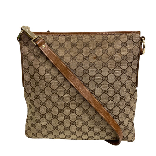 GUCCI Shoulder Bag 113013 GG canvas beige GG pattern