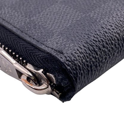 LOUIS VUITTON Long Wallet Purse N63095 Damier Grafitto Canvas black Damier Grafitte Vertical