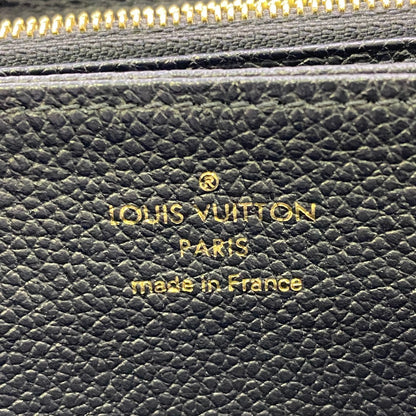 LOUIS VUITTON Long Wallet Purse M62121 leather Navy Monogram Ann Platt Zippy wallet
