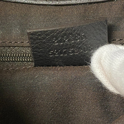 GUCCI Shoulder Bag 272386 leather black Horsebit 1995 Hobo bag