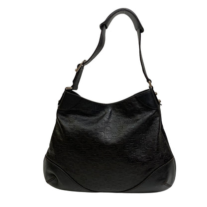GUCCI Shoulder Bag 272386 leather black Horsebit 1995 Hobo bag