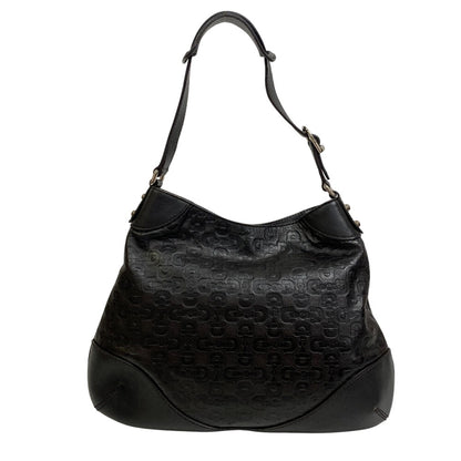 GUCCI Shoulder Bag 272386 leather black Horsebit 1995 Hobo bag