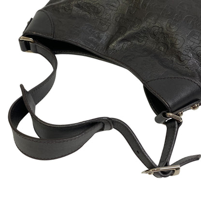 GUCCI Shoulder Bag 272386 leather black Horsebit 1995 Hobo bag