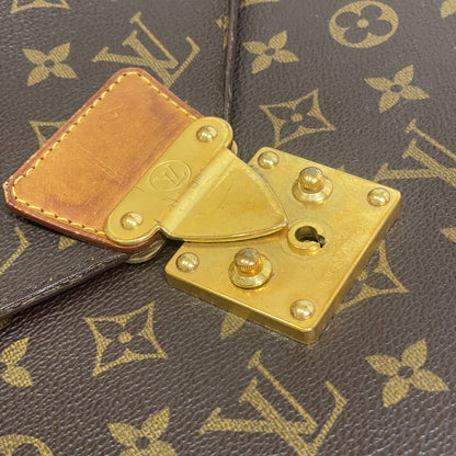 LOUIS VUITTON Business bag M53331 leather Brown Monogram Conseiller
