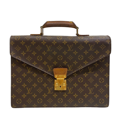 LOUIS VUITTON Business bag M53331 leather Brown Monogram Conseiller