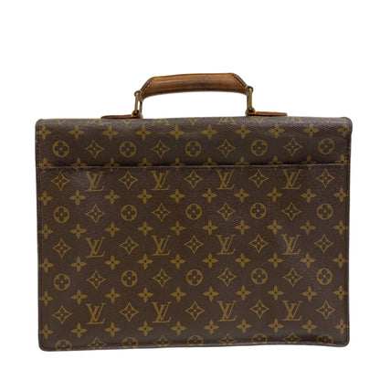 LOUIS VUITTON Business bag M53331 leather Brown Monogram Conseiller