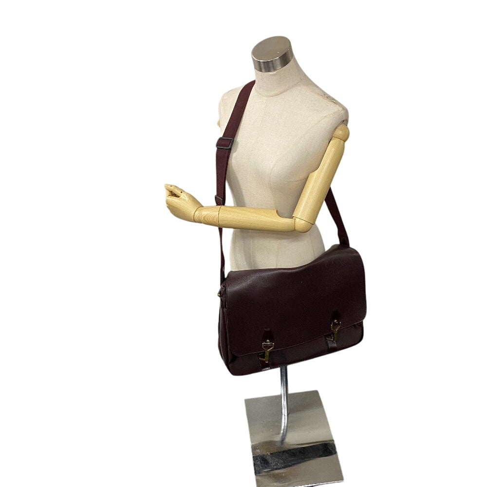 LOUIS VUITTON Messenger bag M30166 Taiga Leather Bordeaux Taiga Delsú Delsue Messenger