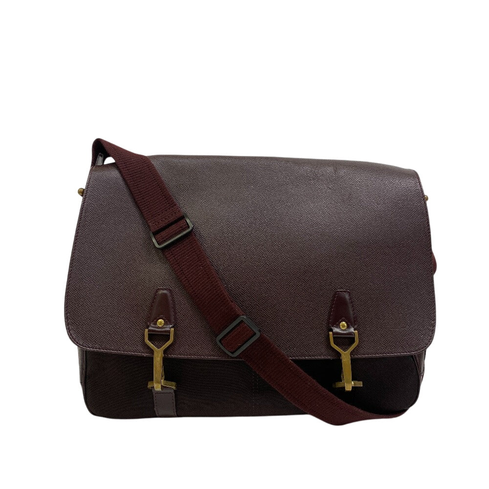 LOUIS VUITTON Messenger bag M30166 Taiga Leather Bordeaux Taiga Delsú Delsue Messenger