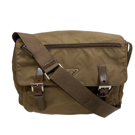 PRADA Shoulder Bag Nylon khaki Vera Messenger bag