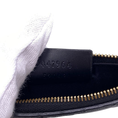 GUCCI Coin case 447964 leather black GG Shima