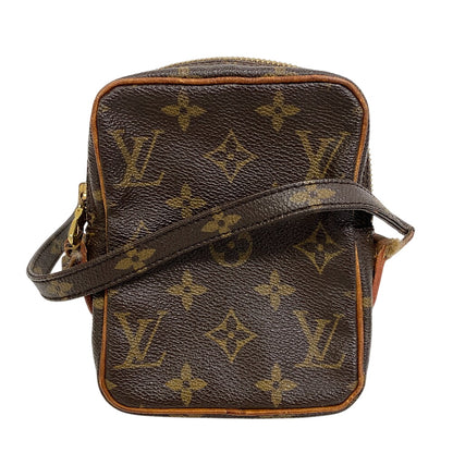 LOUIS VUITTON Shoulder Bag M45268 Monogram canvas, leather Brown Monogram Mini Danube