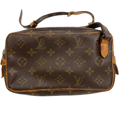 LOUIS VUITTON Shoulder Bag M51828 Monogram canvas, leather Brown Monogram Marley Bandouliere Pochette