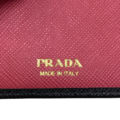 PRADA Bifold Wallet 1ML009 leather black Safiano