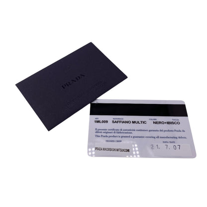 PRADA Bifold Wallet 1ML009 leather black Safiano