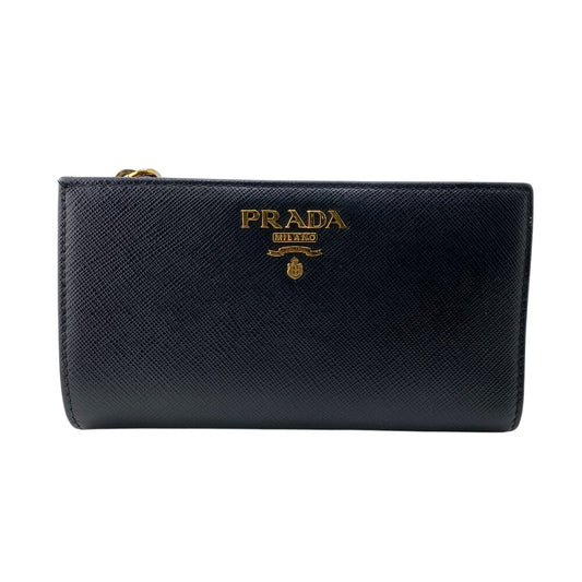 PRADA Bifold Wallet 1ML009 leather black Safiano