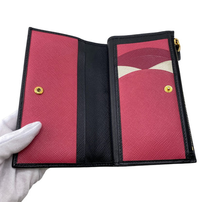PRADA Bifold Wallet 1ML009 leather black Safiano