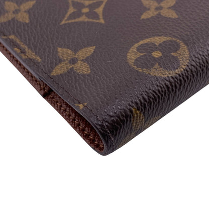 LOUIS VUITTON Notebook cover R20005 leather Brown Monogram Agenda PM