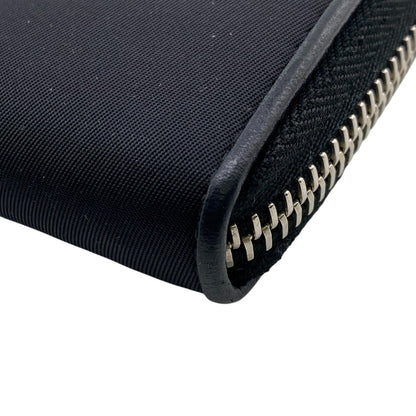 PRADA Long Wallet Purse Nylon black Test Heart Jewel Wallet