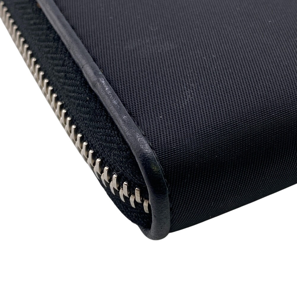 PRADA Long Wallet Purse Nylon black Test Heart Jewel Wallet
