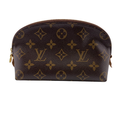 LOUIS VUITTON Pouch M47515 leather Brown Monogram Pochette CosmetiquePM