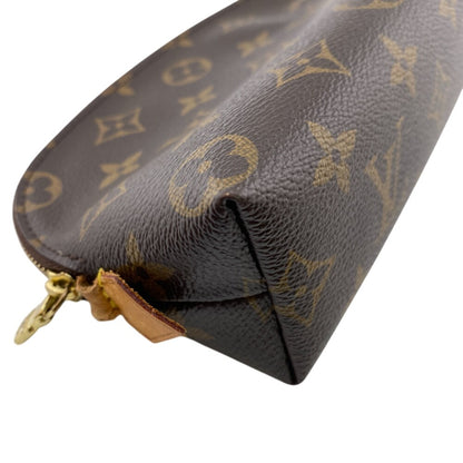 LOUIS VUITTON Pouch M47515 leather Brown Monogram Pochette CosmetiquePM
