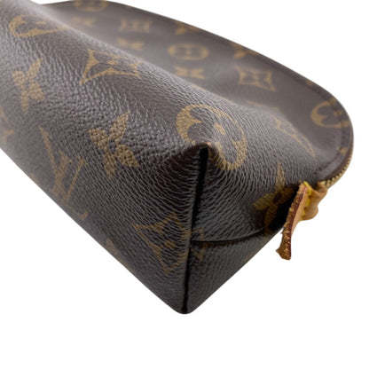 LOUIS VUITTON Pouch M47515 leather Brown Monogram Pochette CosmetiquePM