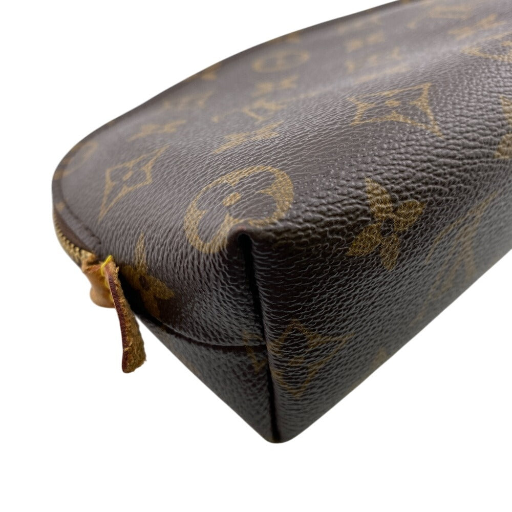 LOUIS VUITTON Pouch M47515 leather Brown Monogram Pochette CosmetiquePM