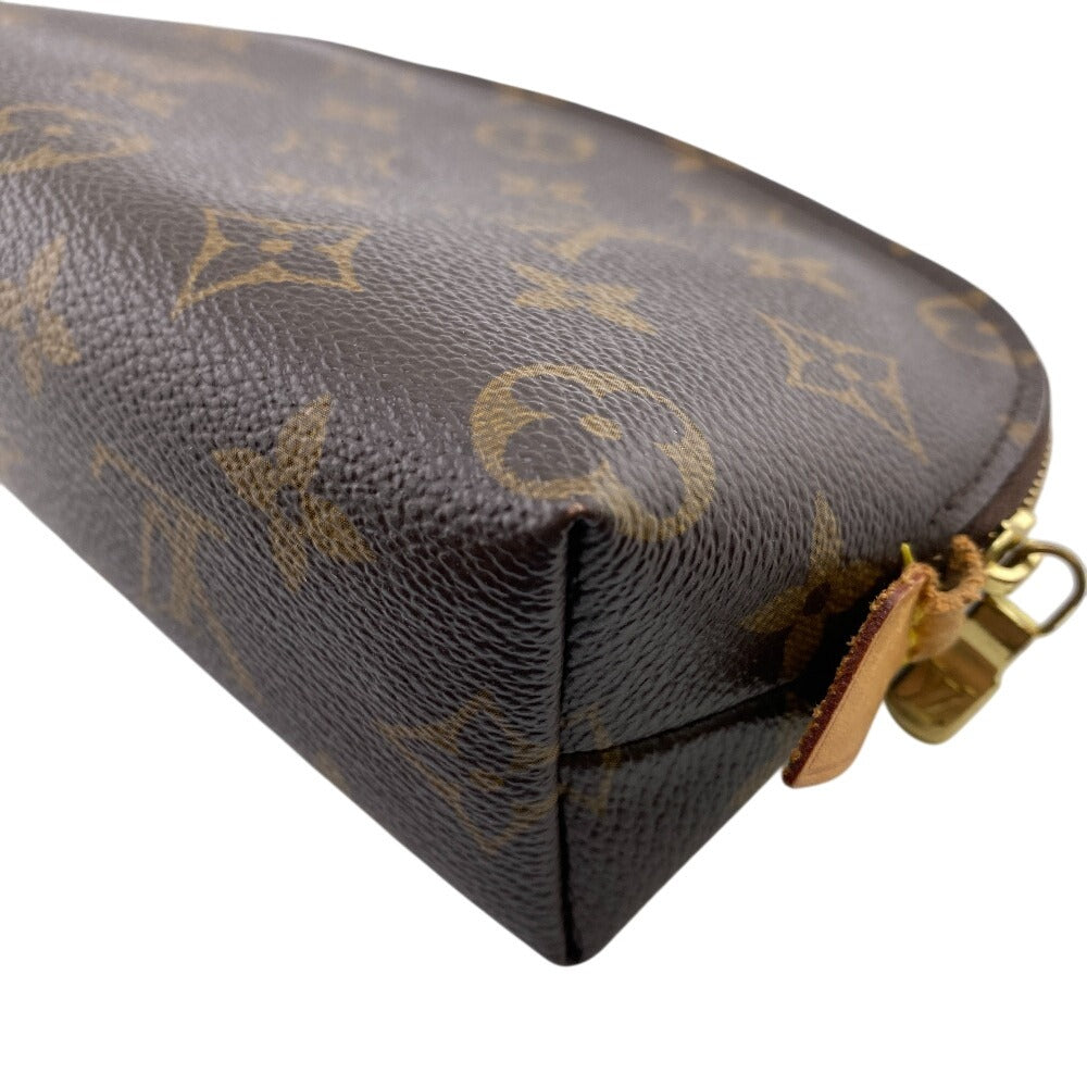 LOUIS VUITTON Pouch M47515 leather Brown Monogram Pochette CosmetiquePM