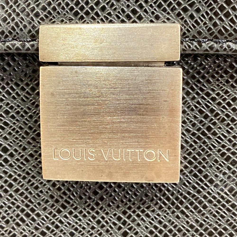 LOUIS VUITTON Business bag M30802 Taiga Leather black Taiga SELVIET Kazan