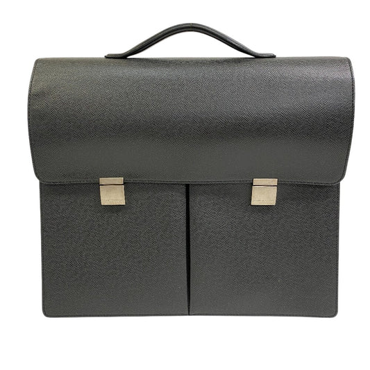 LOUIS VUITTON Business bag M30802 Taiga Leather black Taiga SELVIET Kazan